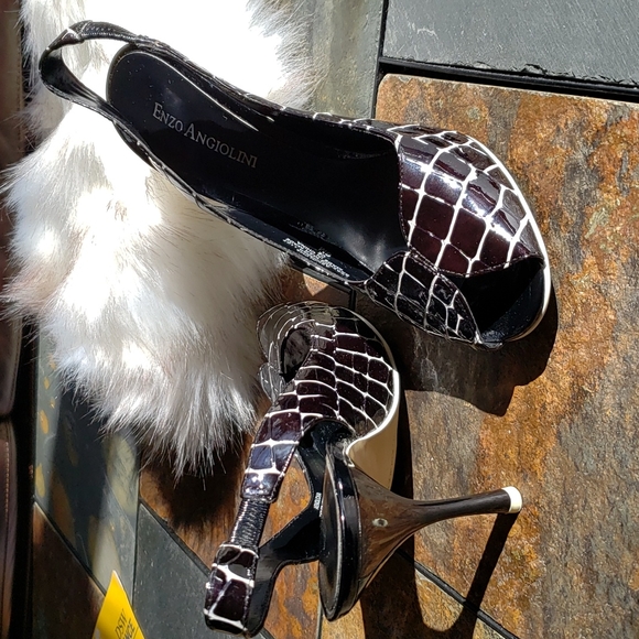NWOT - ENZO ANGIOLNI, open toe-pump 👠 size 6 - Picture 6 of 9